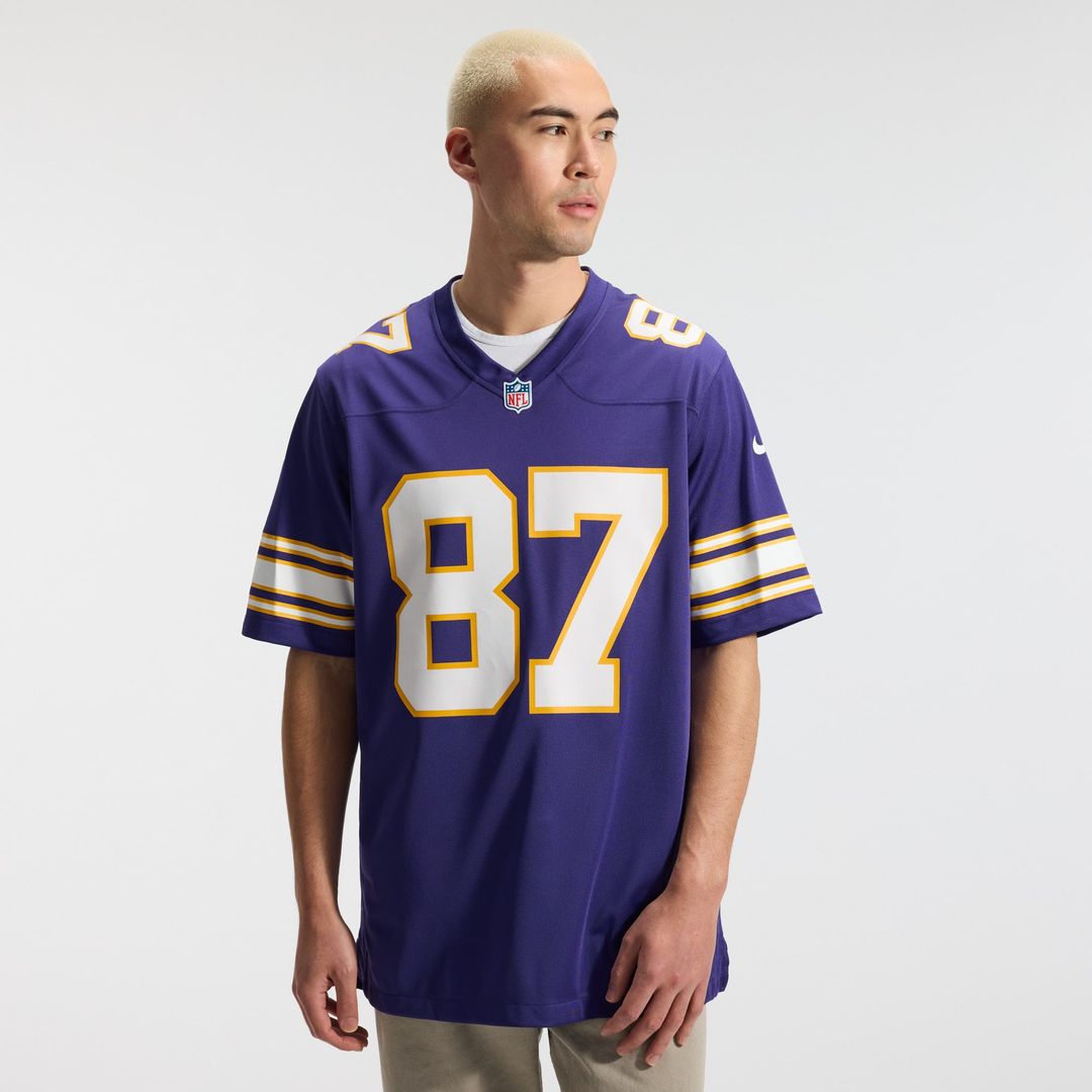 T.J. Hockenson Minnesota Vikings Classic Player Game Jersey - Purple