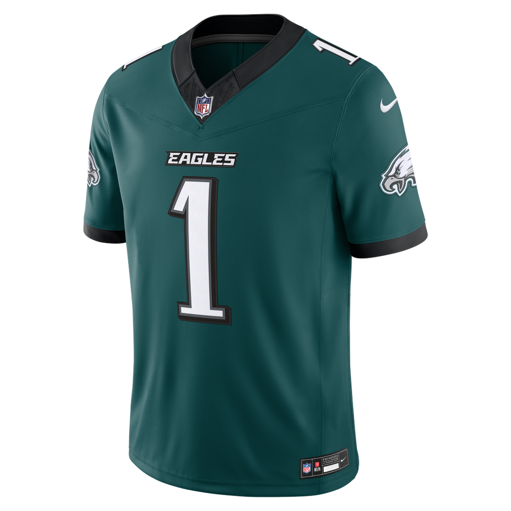 Jalen Hurts Philadelphia Eagles Team Vapor F.U.S.E. Stitched Limited Jersey - Midnight Green