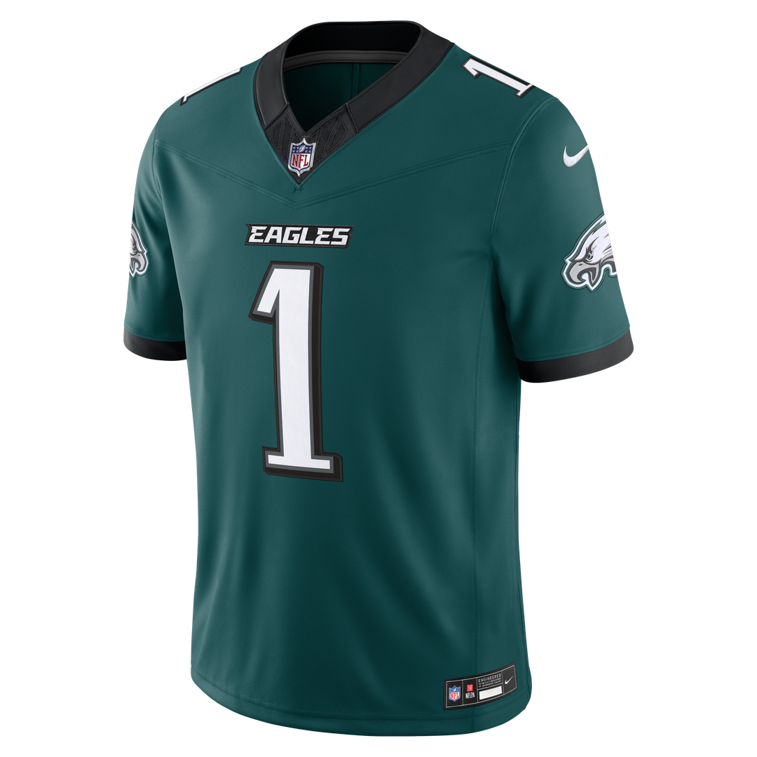 Jalen Hurts Philadelphia Eagles Team Vapor F.U.S.E. Stitched Limited Jersey - Midnight Green