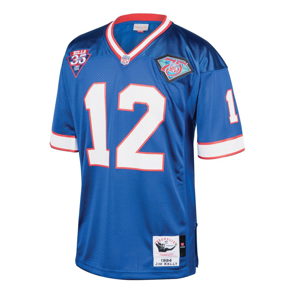 Jim Kelly Buffalo Bills 1994 Authentic Throwback Retired Player Jersey - Royal