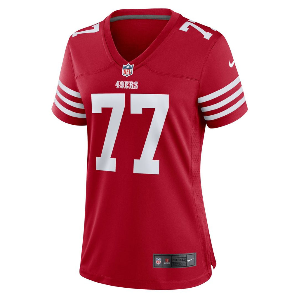 Dominick Puni San Francisco 49ers Women's Team Game Jersey - Scarlet