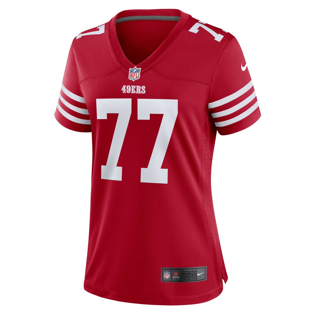 Dominick Puni San Francisco 49ers Women's Team Game Jersey - Scarlet