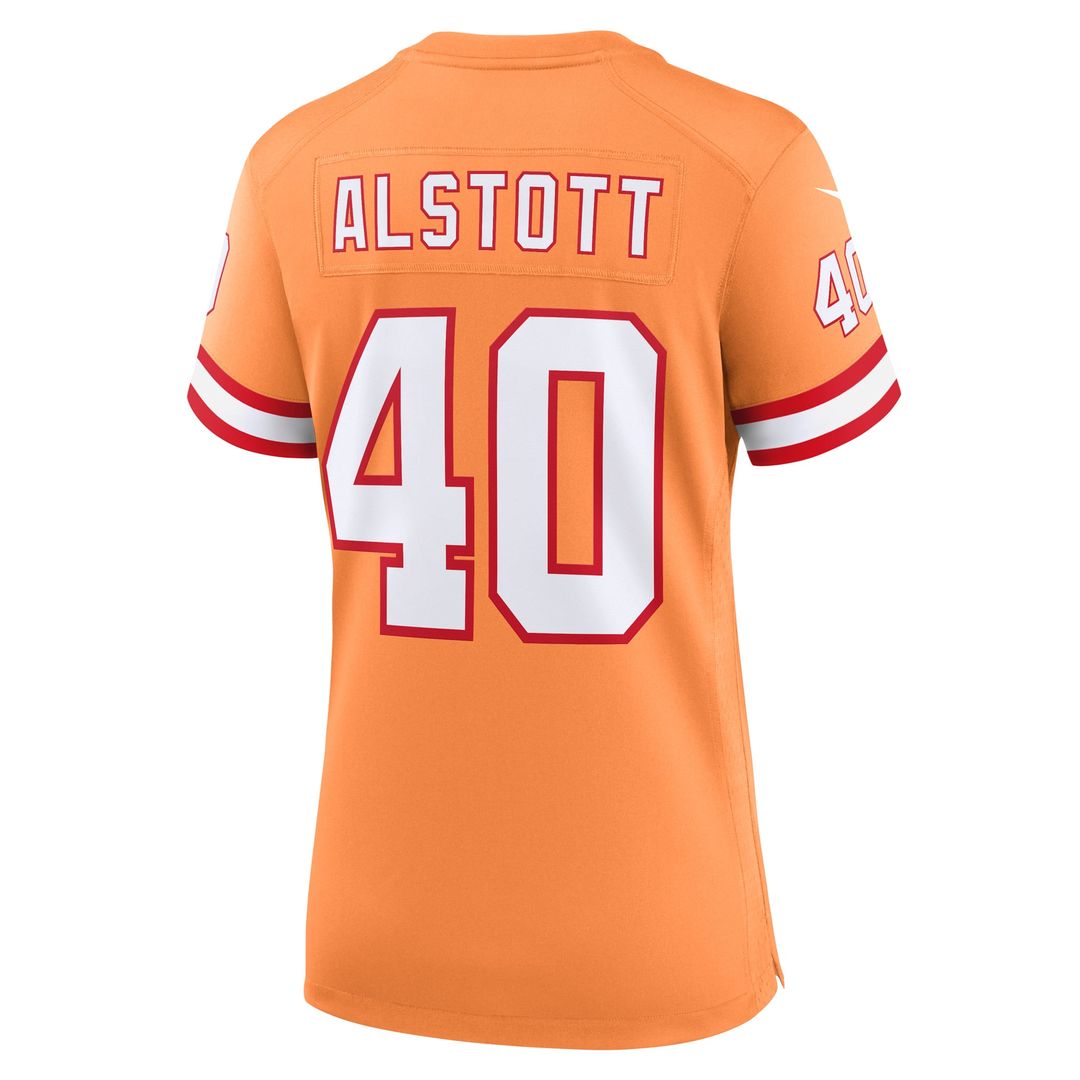 Mike Alstott Tampa Bay Buccaneers Women's Throwback Game Jersey - Orange