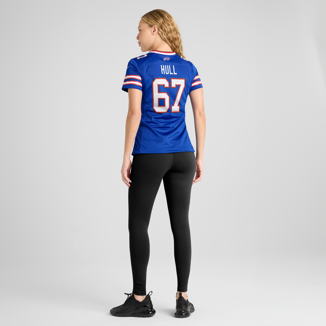 Kent Hull Buffalo Bills Women's Game Retired Player Jersey - Royal