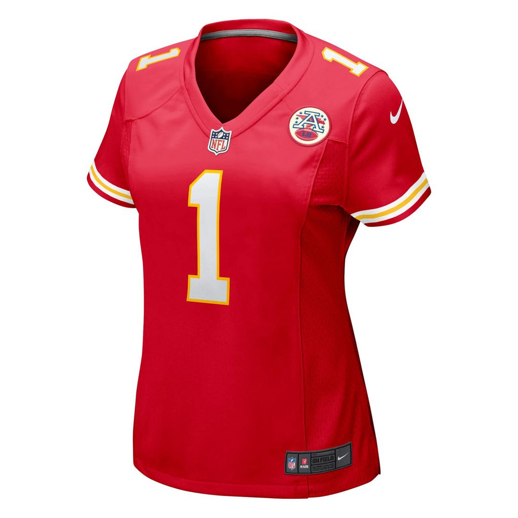 Number 1 Mom Kansas City Chiefs Women's Game Jersey - Red