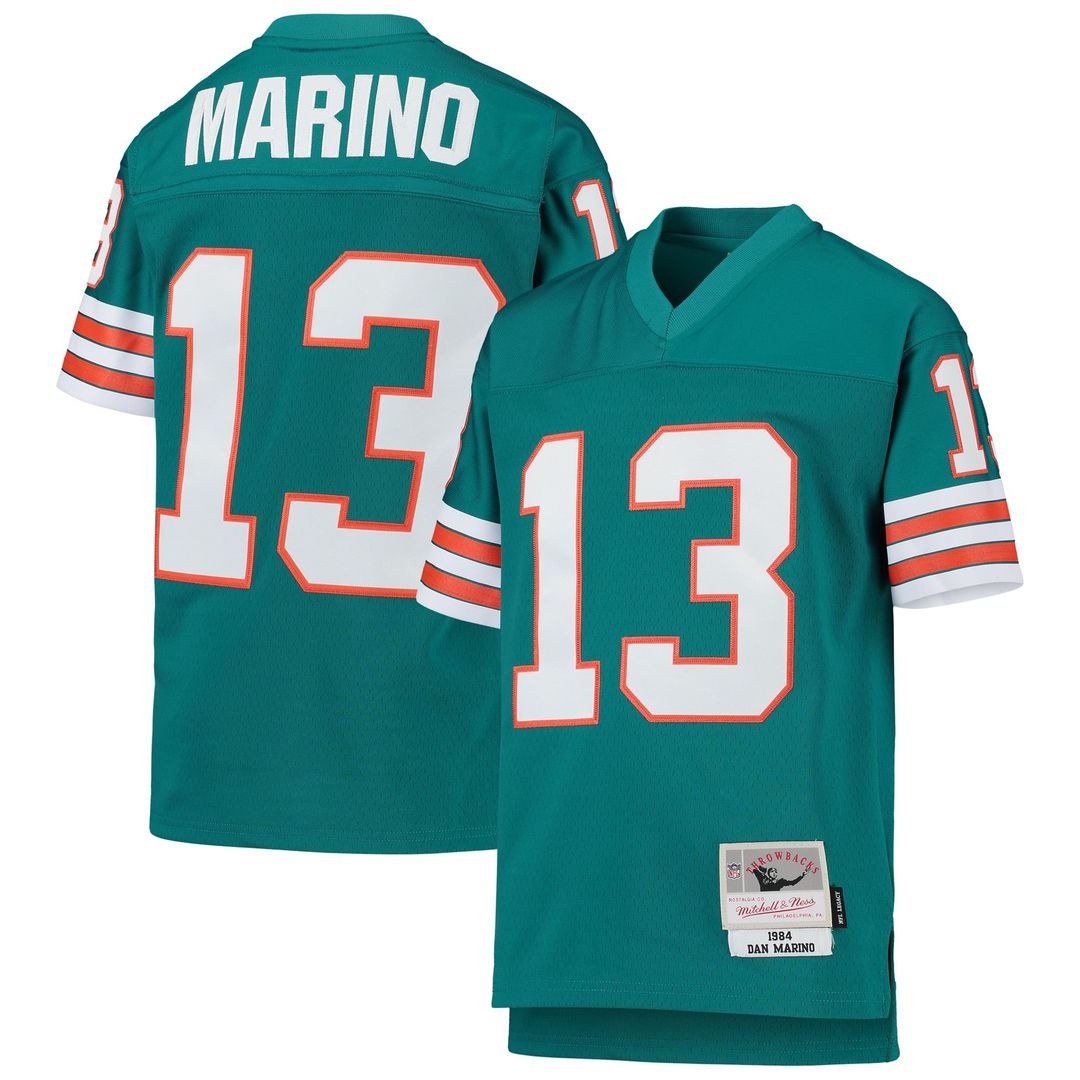 Dan Marino Miami Dolphins Youth 1984 Legacy Retired Player Jersey - Aqua
