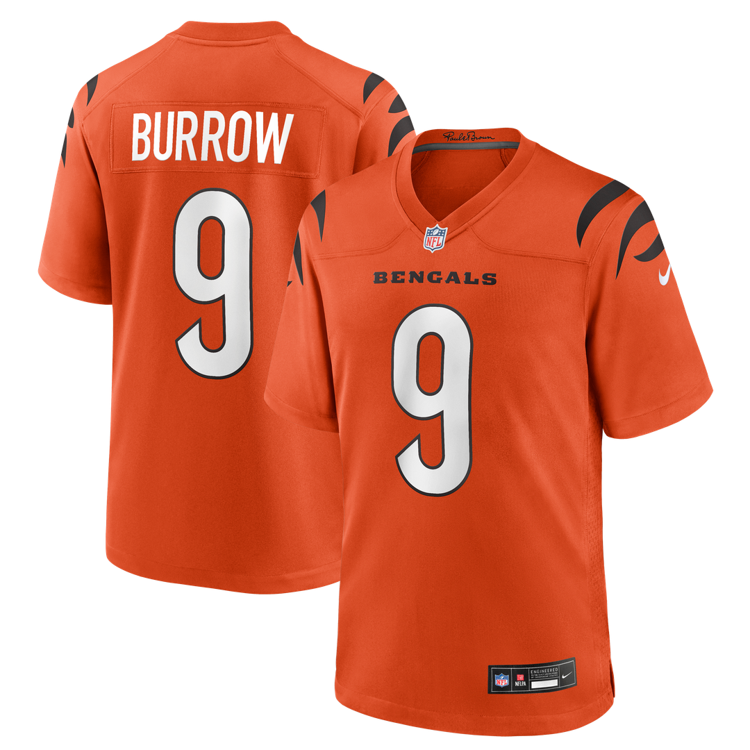 Joe Burrow Cincinnati Bengals Player Game Jersey - Black