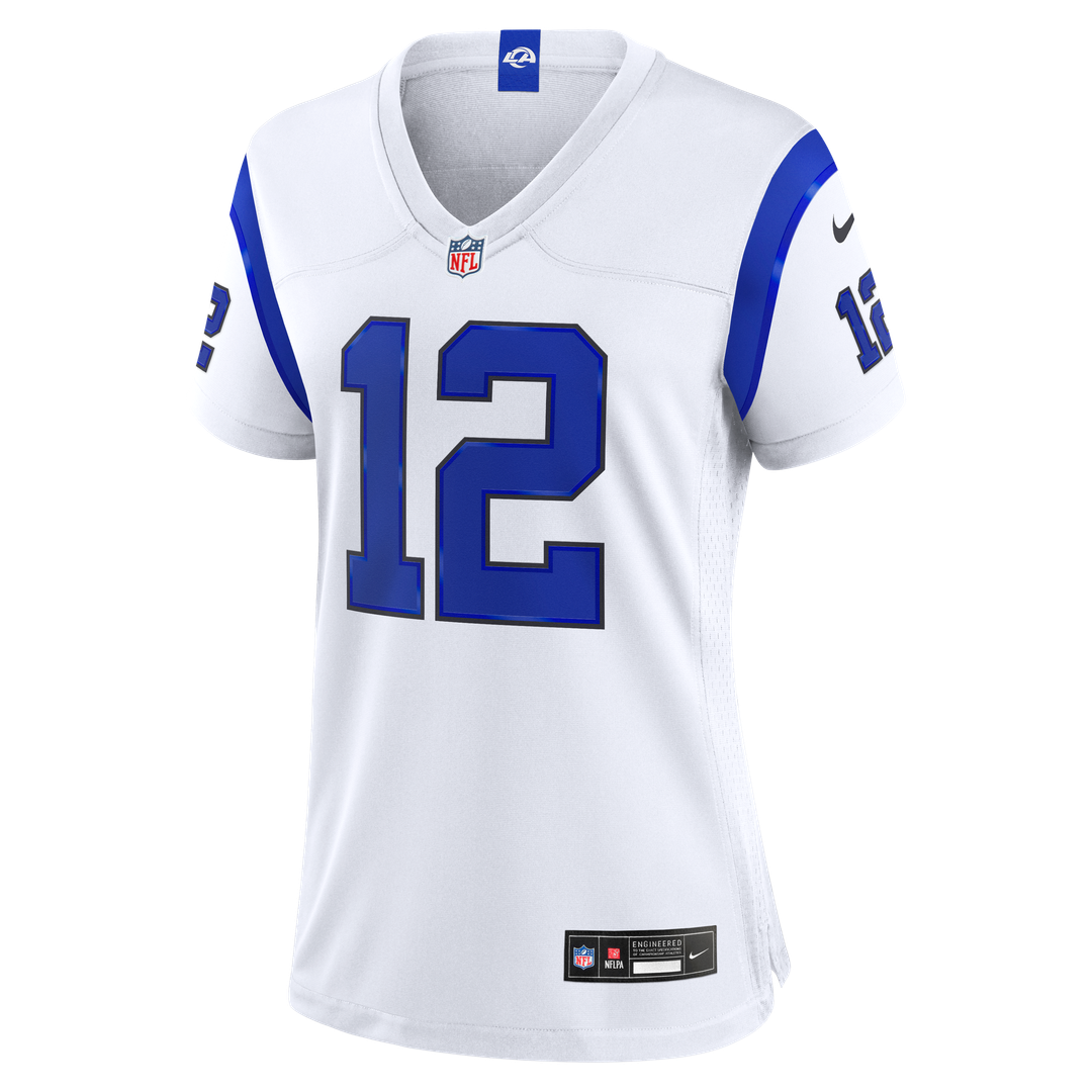 Puka Nacua Los Angeles Rams Women's Fearsome White Game Jersey