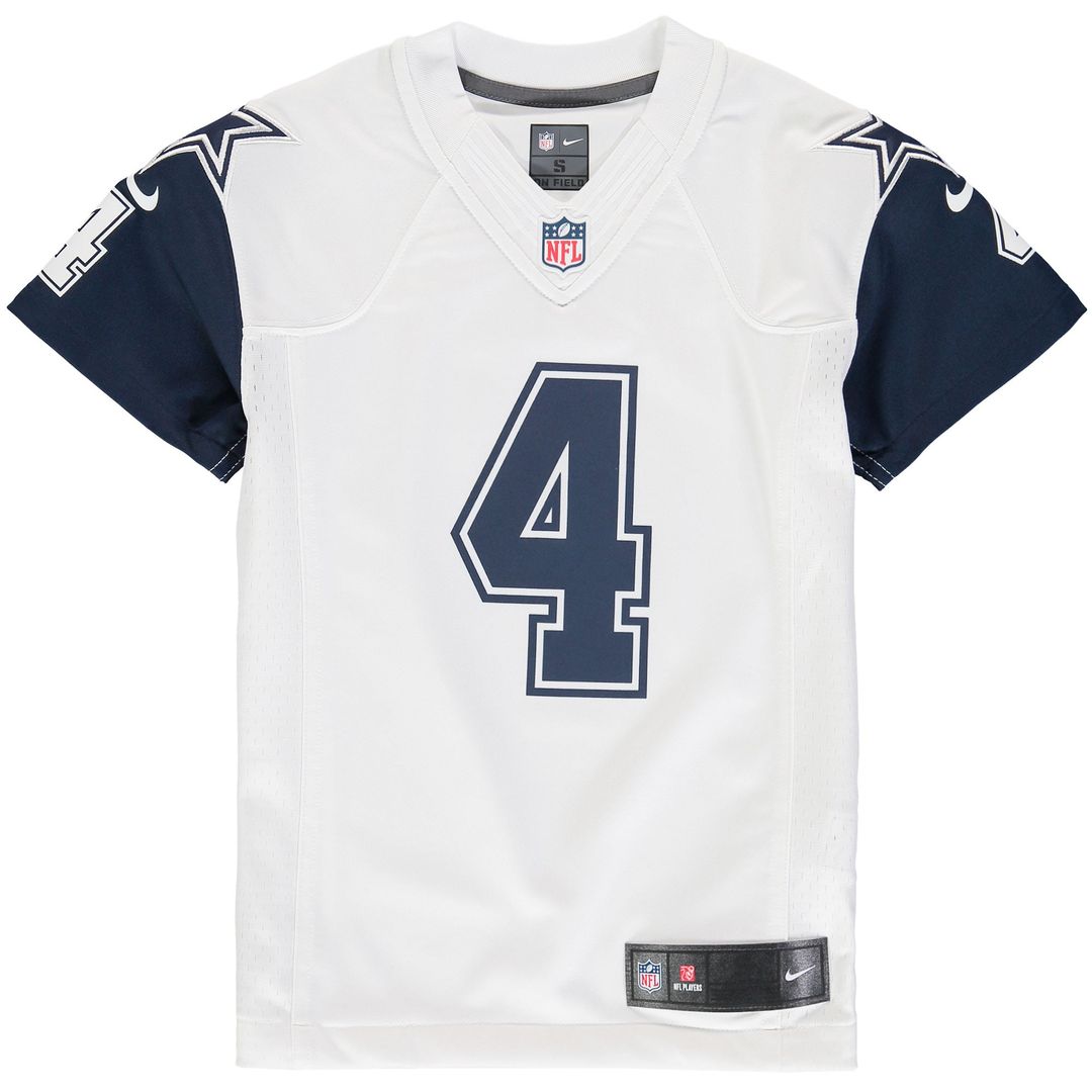 Dak Prescott Dallas Cowboys Youth Throwback Game Jersey - Navy