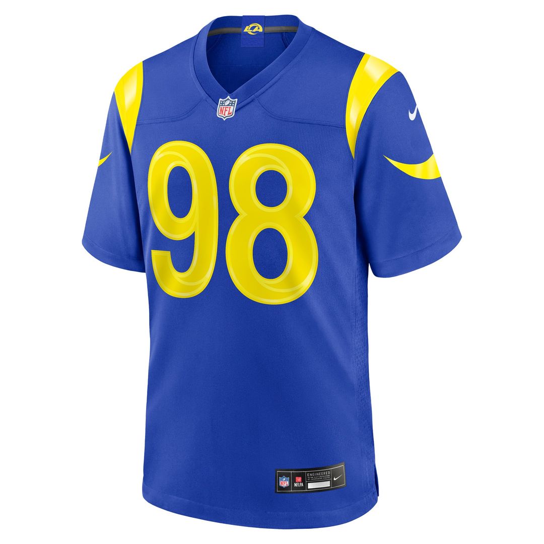 Jaxson Moi Los Angeles Rams Game Jersey - Royal