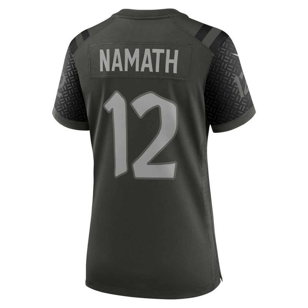 Joe Namath New York Jets Women's Rivalries Collection Retired Player Game Jersey - Green