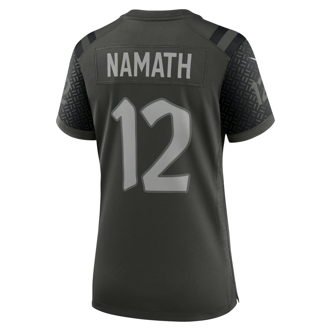 Joe Namath New York Jets Women's Rivalries Collection Retired Player Game Jersey - Green