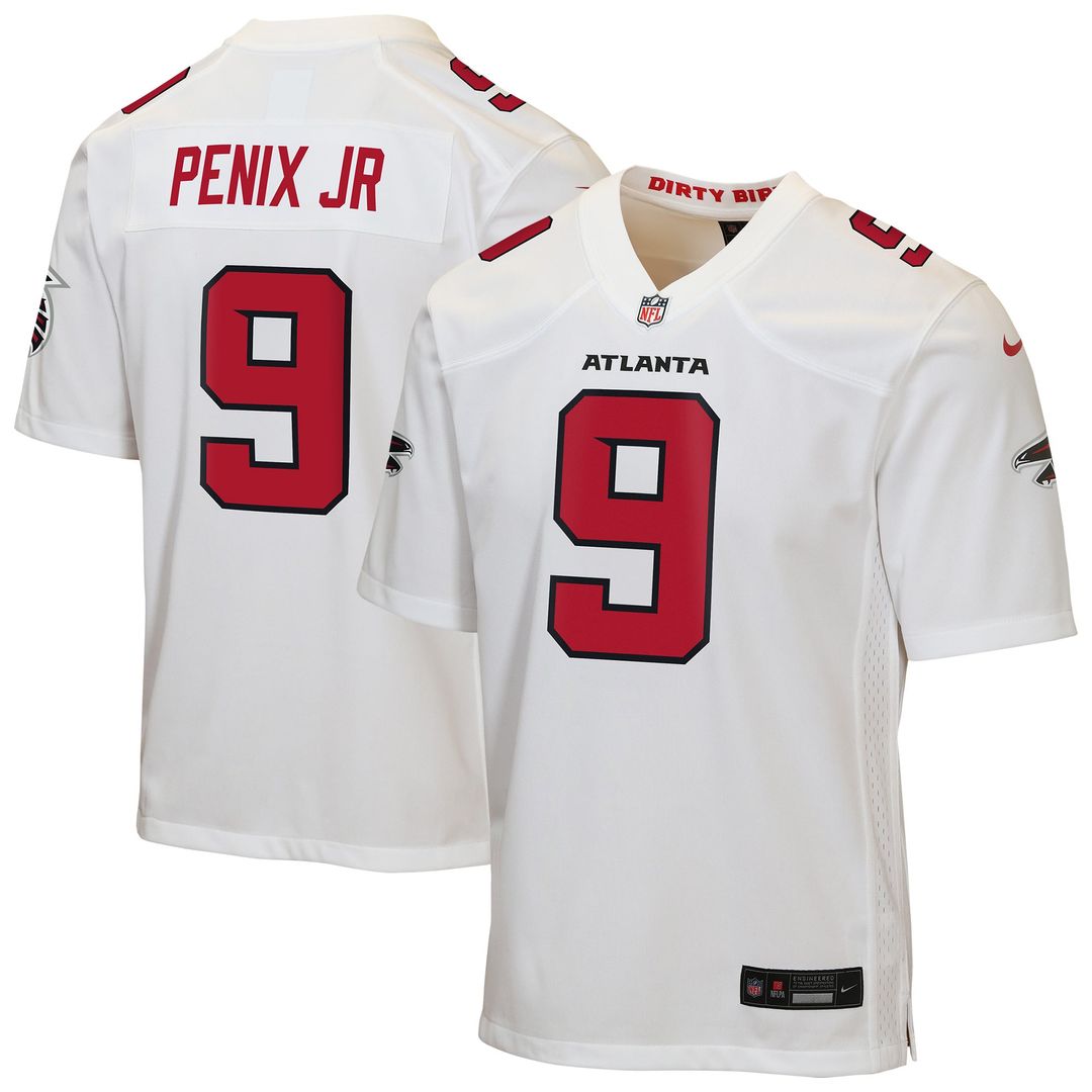 Michael Penix Jr. Atlanta Falcons Youth Game Jersey - White
