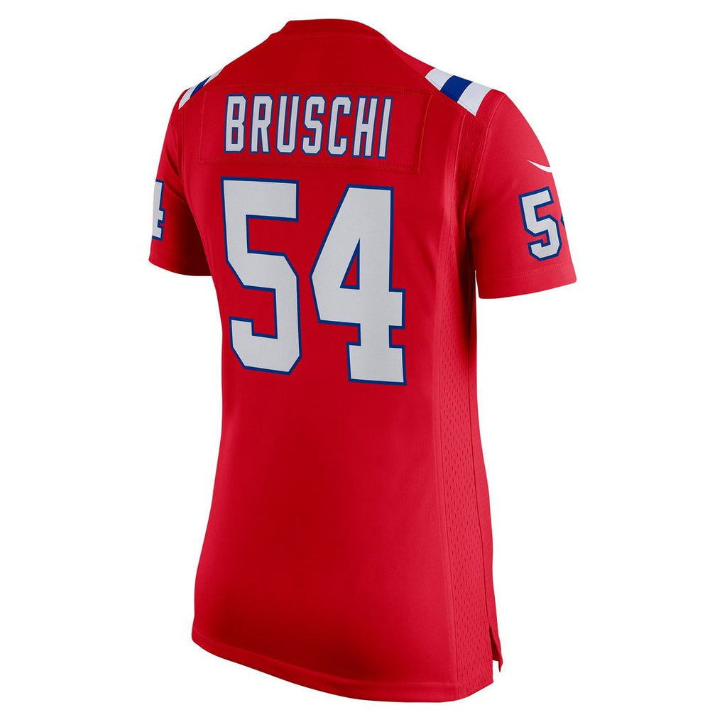 Tedy Bruschi New England Patriots Women's Retired Game Jersey - Red