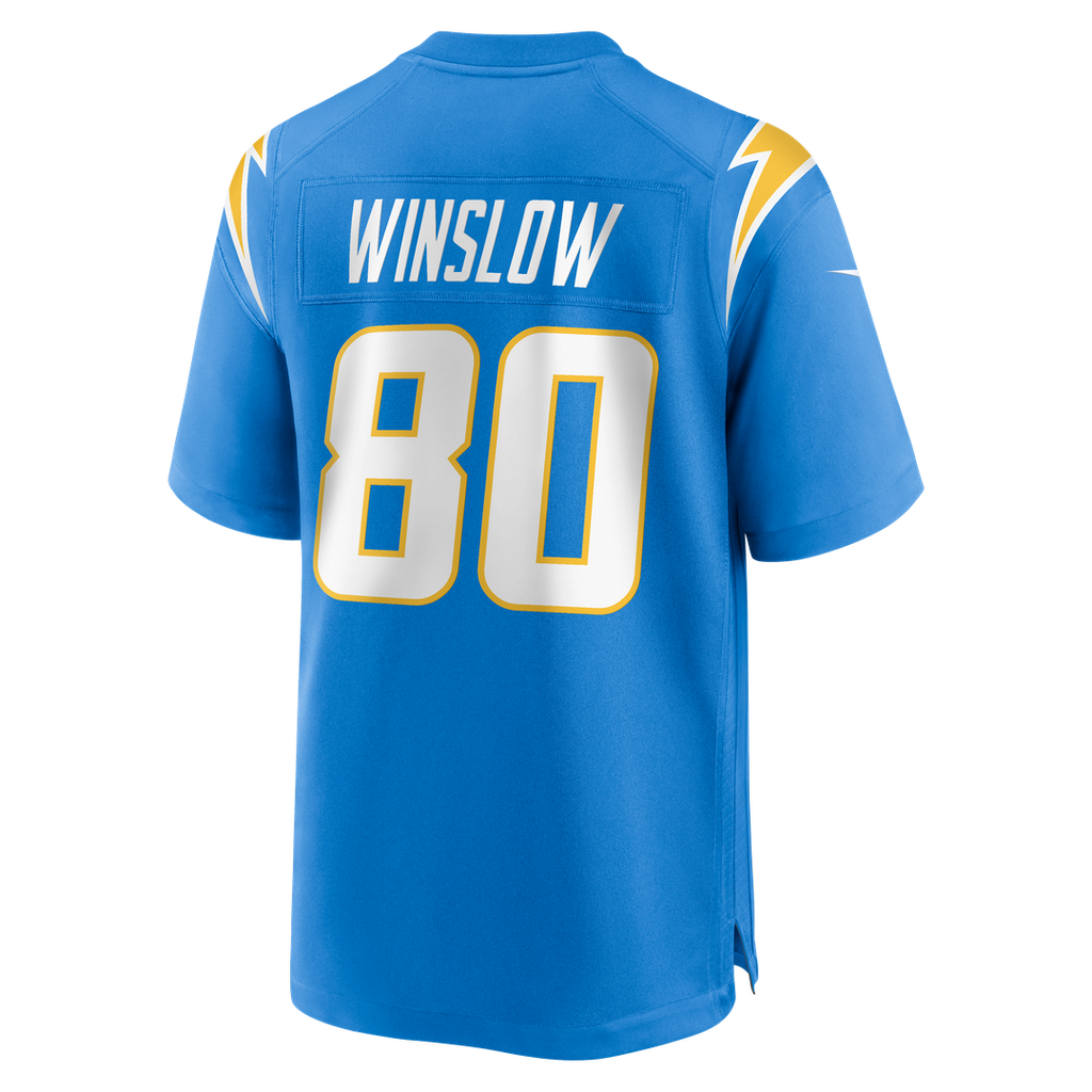 Kellen Winslow Los Angeles Chargers Game Retired Player Jersey - Powder Blue