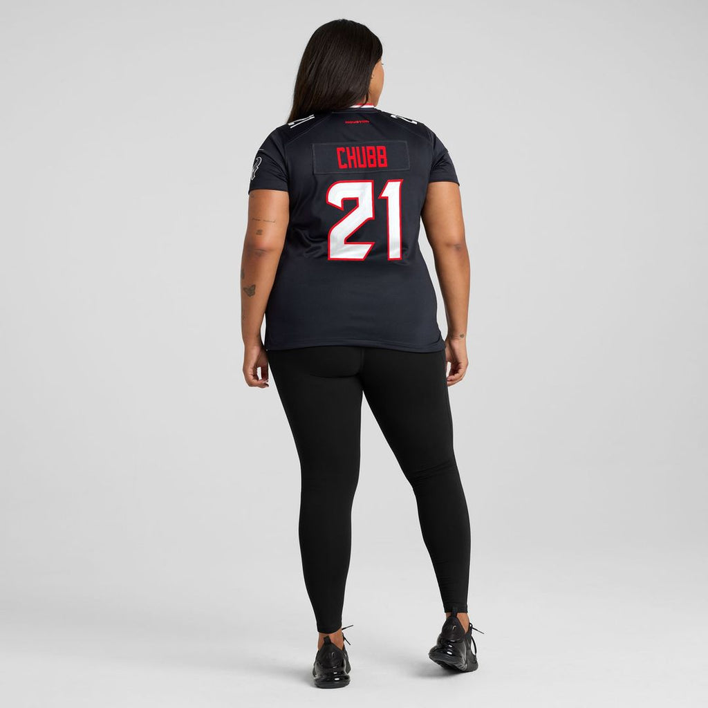 Nick Chubb Houston Texans Women's Team Game Jersey - Navy