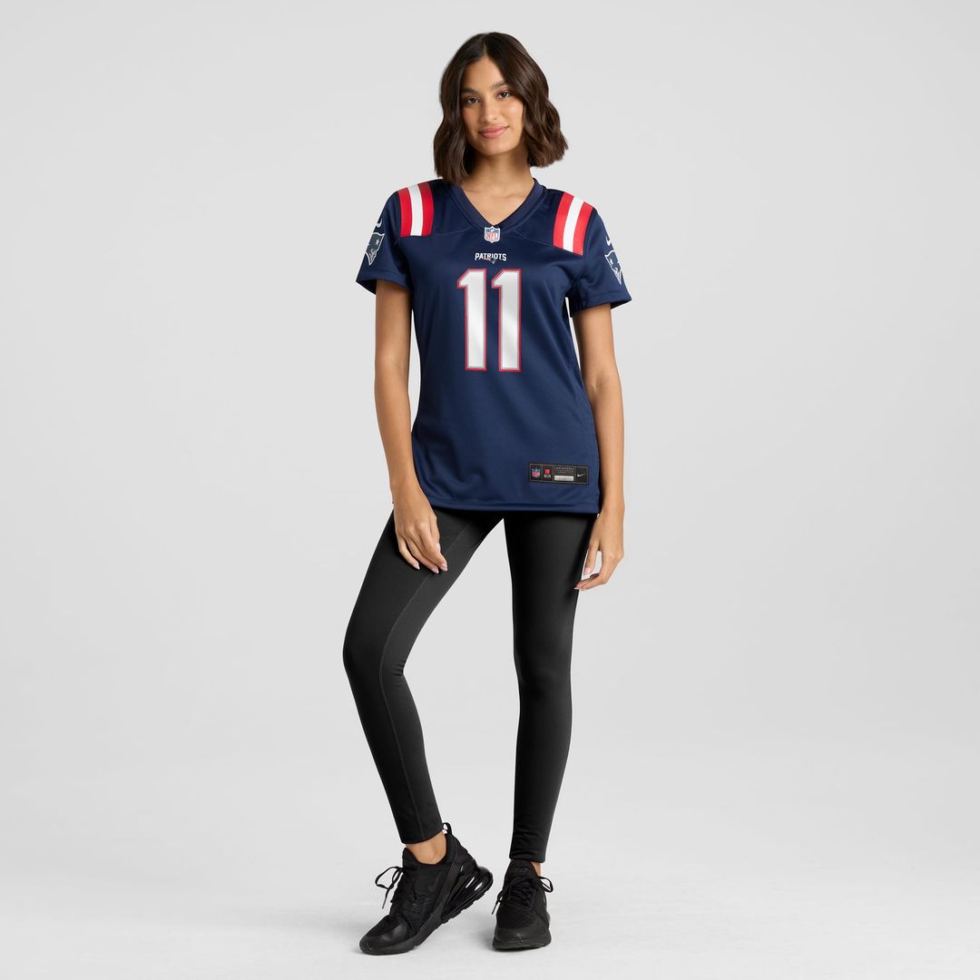 Drew Bledsoe New England Patriots Women's Game Retired Player Jersey - Navy