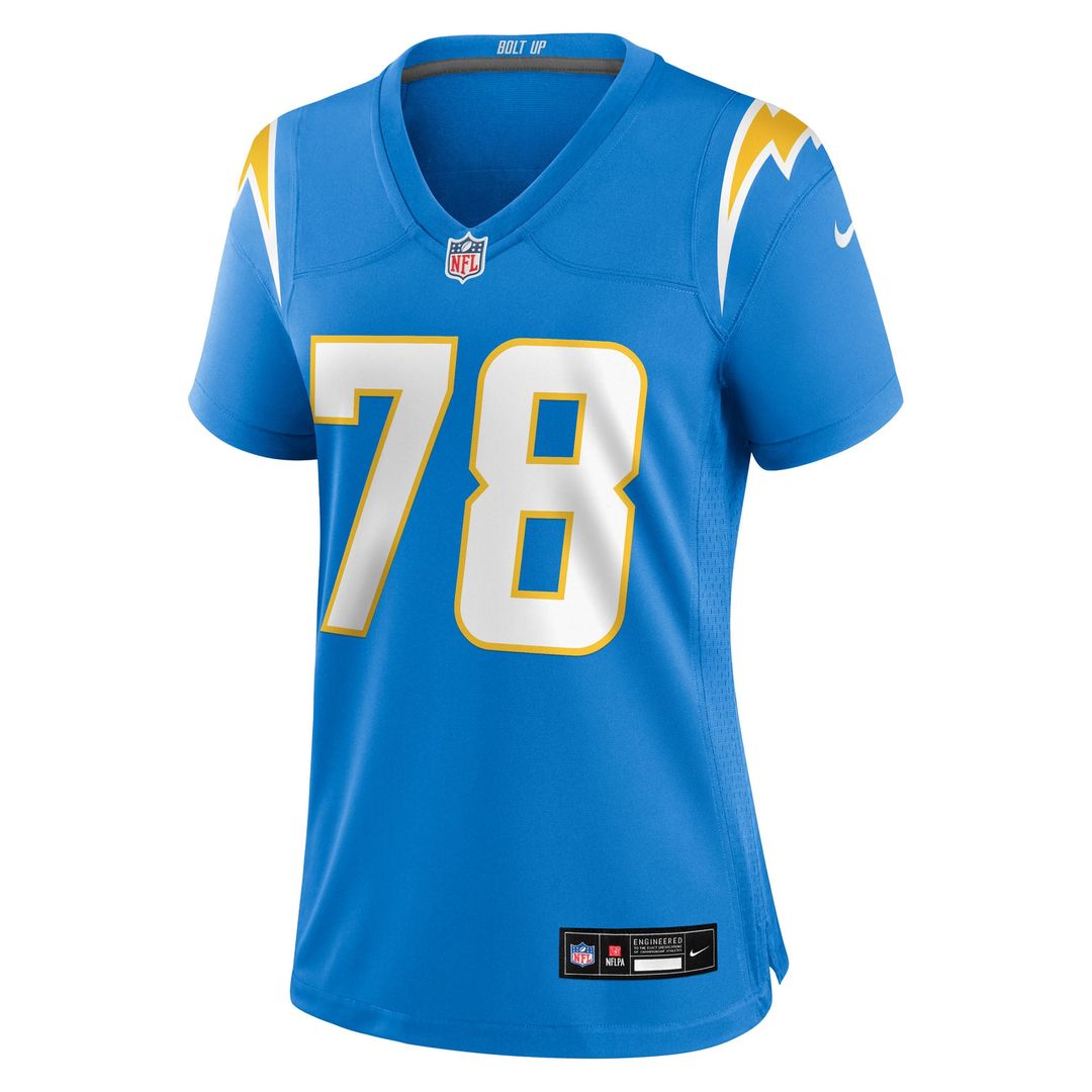 Andre James Los Angeles Chargers Women's Team Game Jersey - Powder Blue