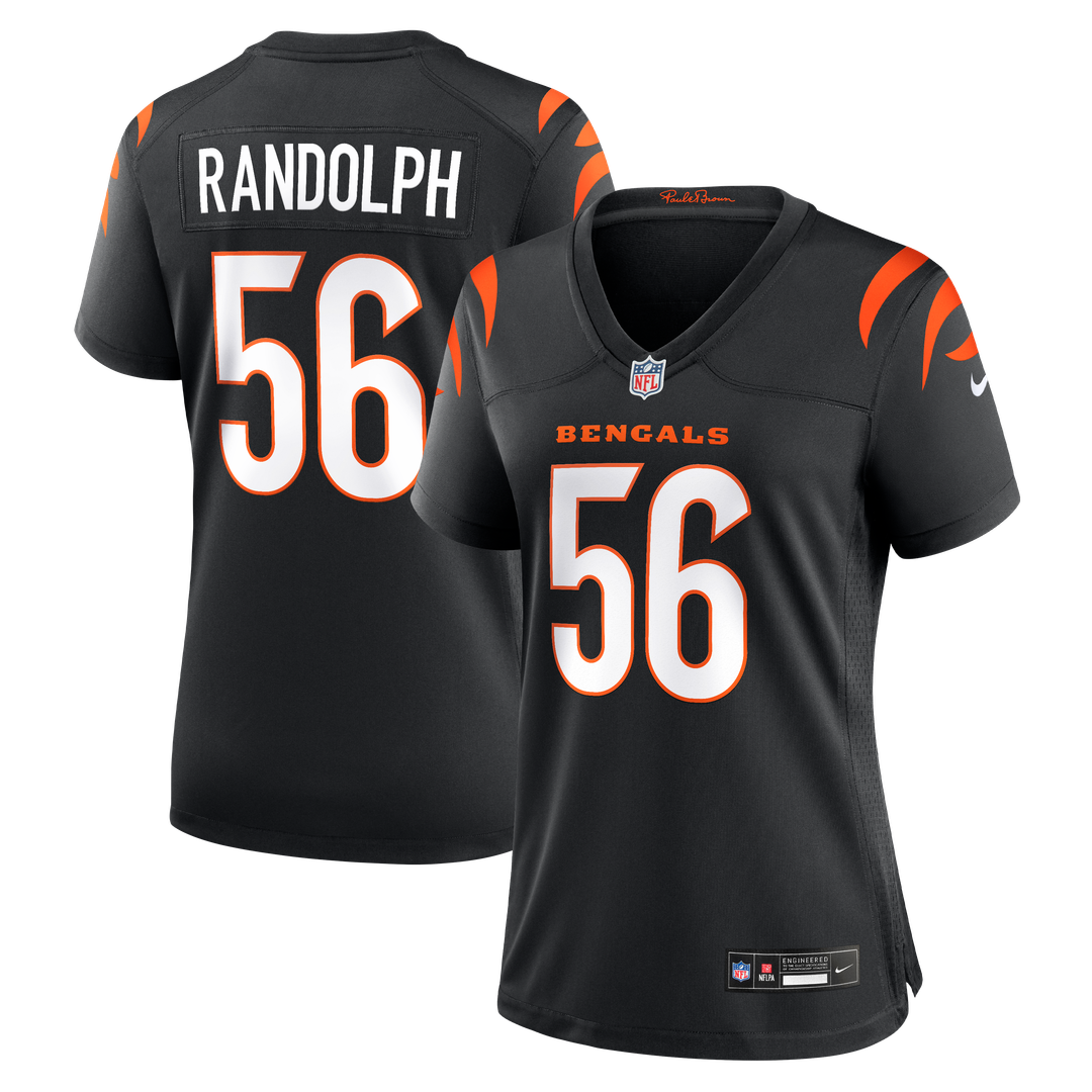 Garmon Randolph Cincinnati Bengals Women's Team Game Jersey - Black