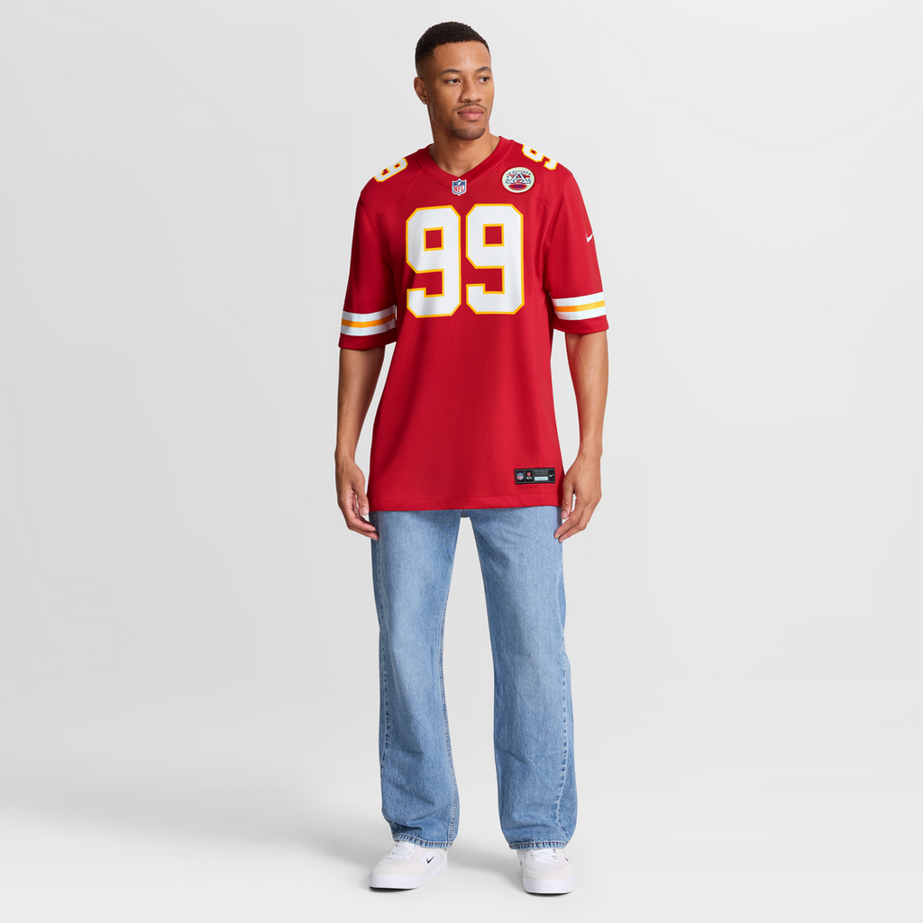 Peter Woods Kansas City Chiefs Team Game Jersey - Red