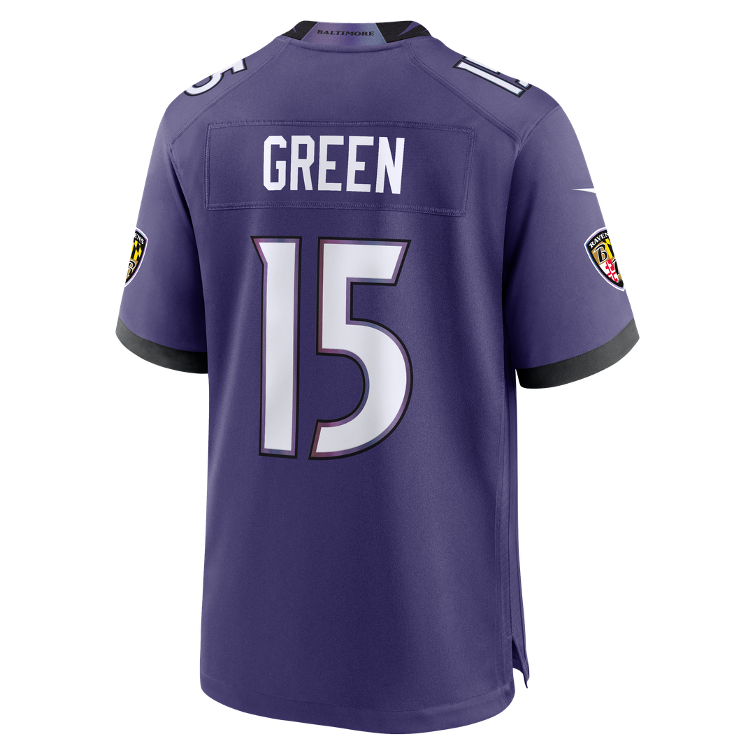 Mike Green Baltimore Ravens Team Game Jersey - Purple