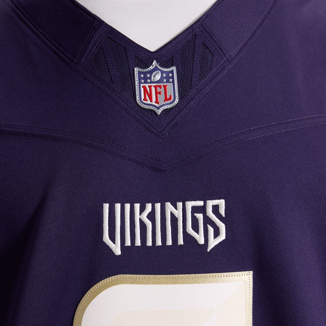 J.J. McCarthy Minnesota Vikings 2026 Rivalries Collection Stitched Limited Jersey - Purple