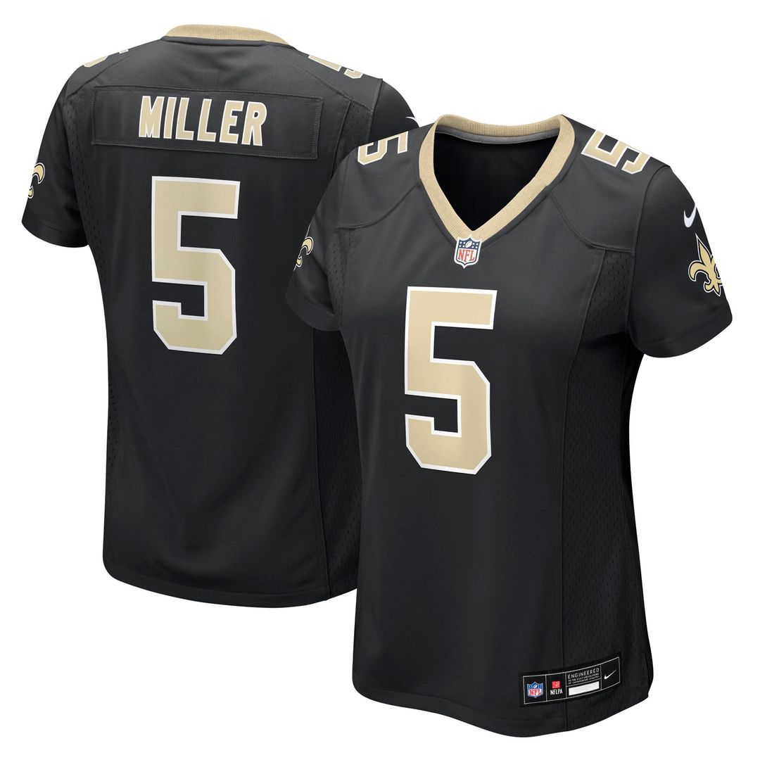 Kendre Miller New Orleans Saints Women's Team Game Jersey - Black