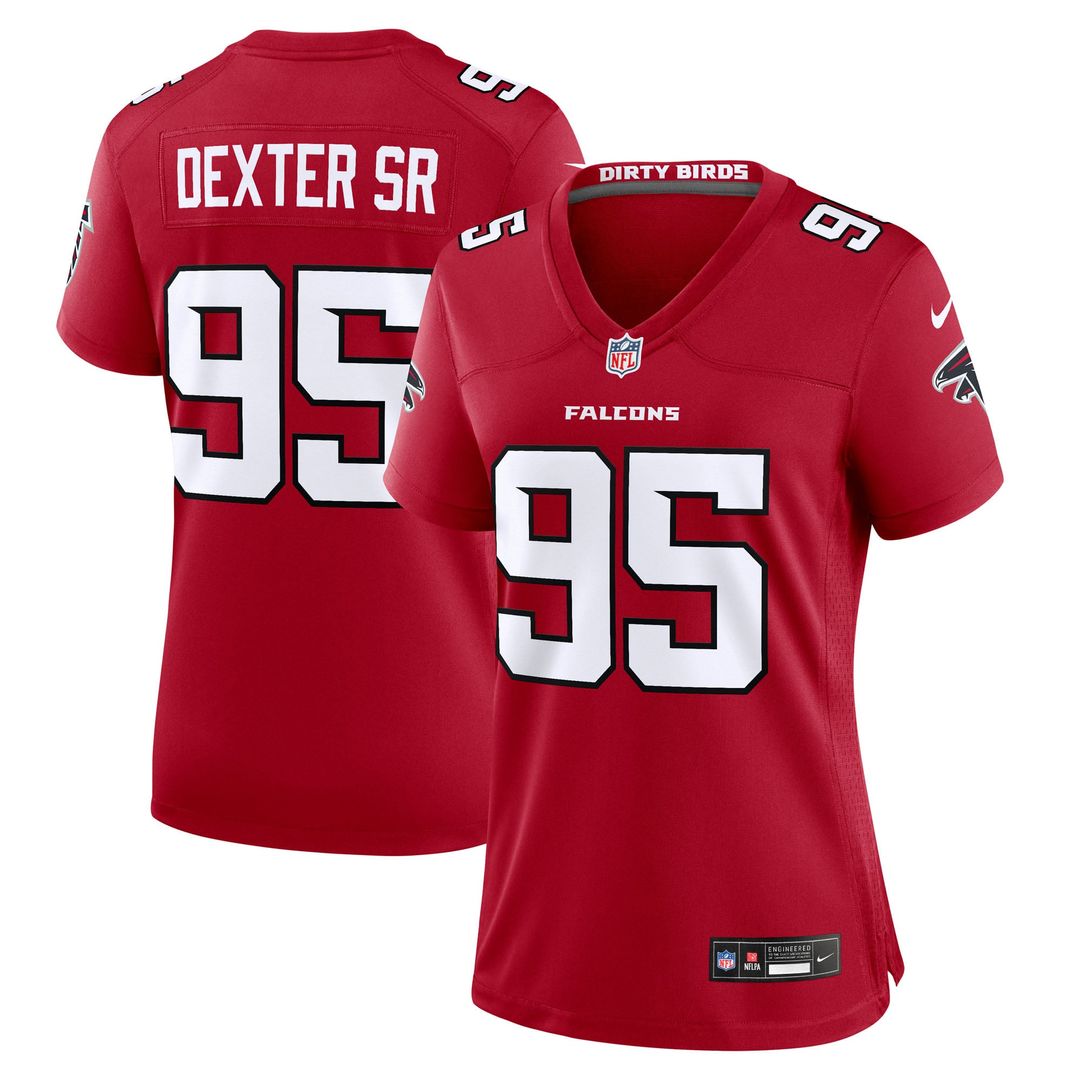 Gervon Dexter Sr. Atlanta Falcons Women's Team Game Jersey - Red