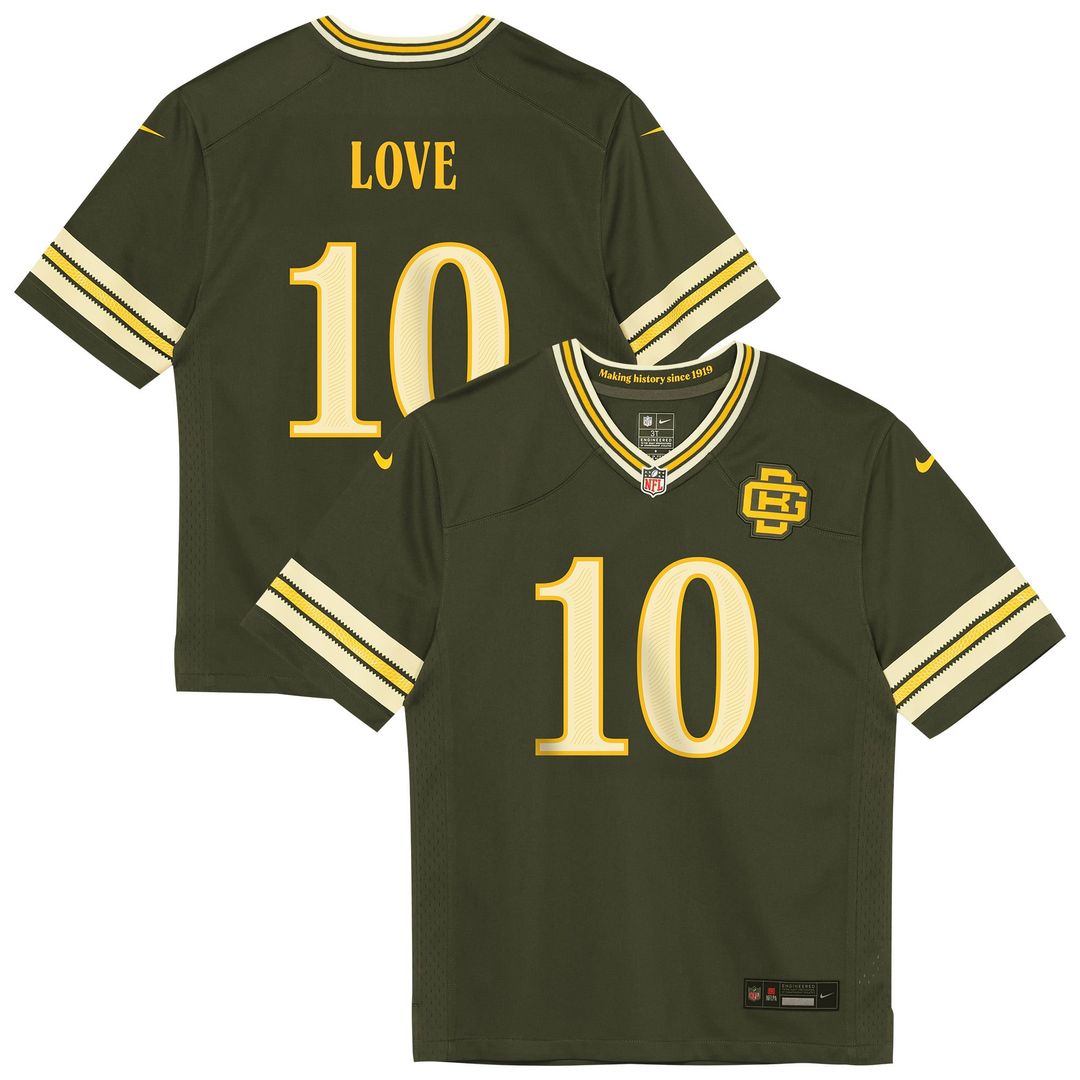Jordan Love Green Bay Packers Preschool 2026 Rivalries Collection Game Jersey - Green
