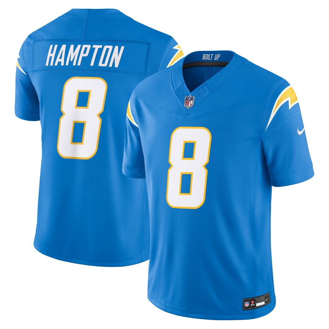 Omarion Hampton Los Angeles Chargers Team Vapor F.U.S.E. Stitched Limited Jersey - Powder Blue