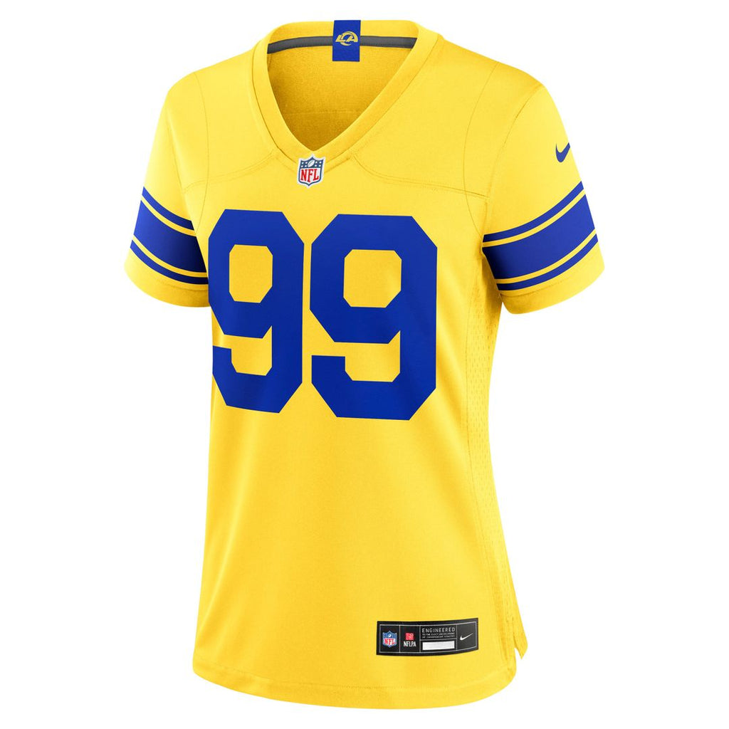 Aaron Donald Los Angeles Rams Women's Alternate Game Jersey - Gold