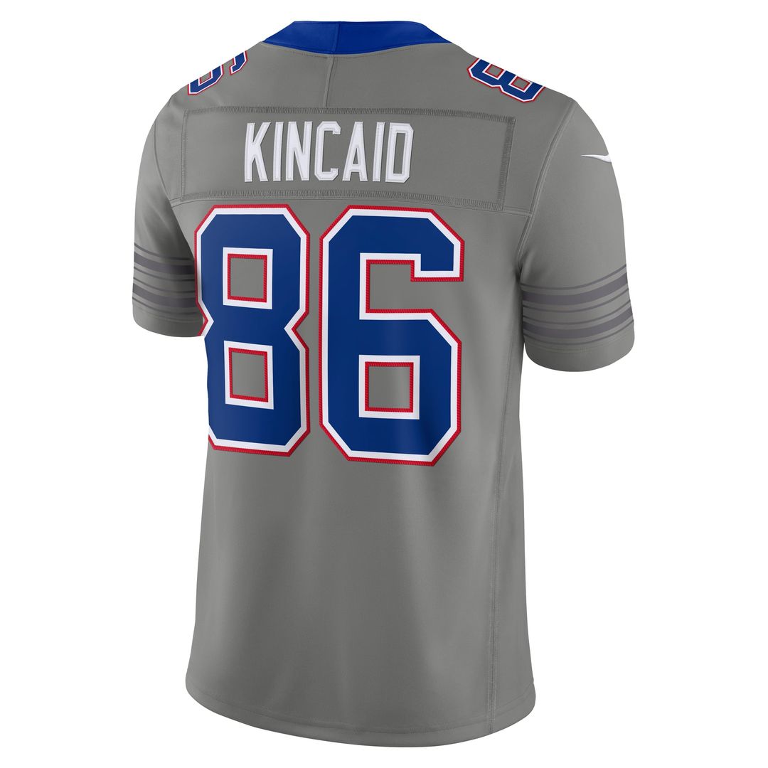Dalton Kincaid Buffalo Bills Nickel City Vapor F.U.S.E. Stitched Limited Jersey - Gray