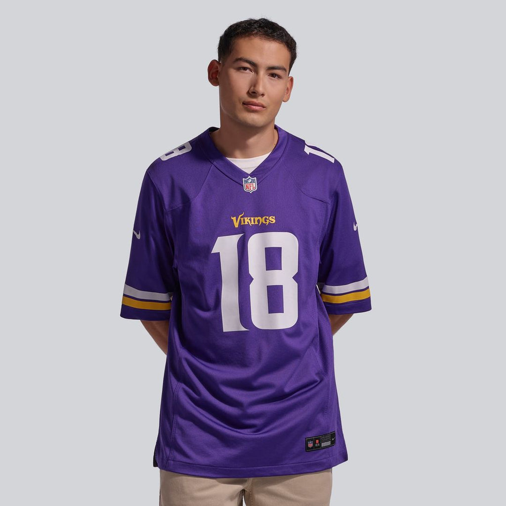 Justin Jefferson Minnesota Vikings Player Game Jersey - Purple
