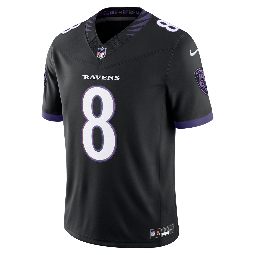 Lamar Jackson Baltimore Ravens Team Vapor F.U.S.E. Stitched Limited Jersey - Purple