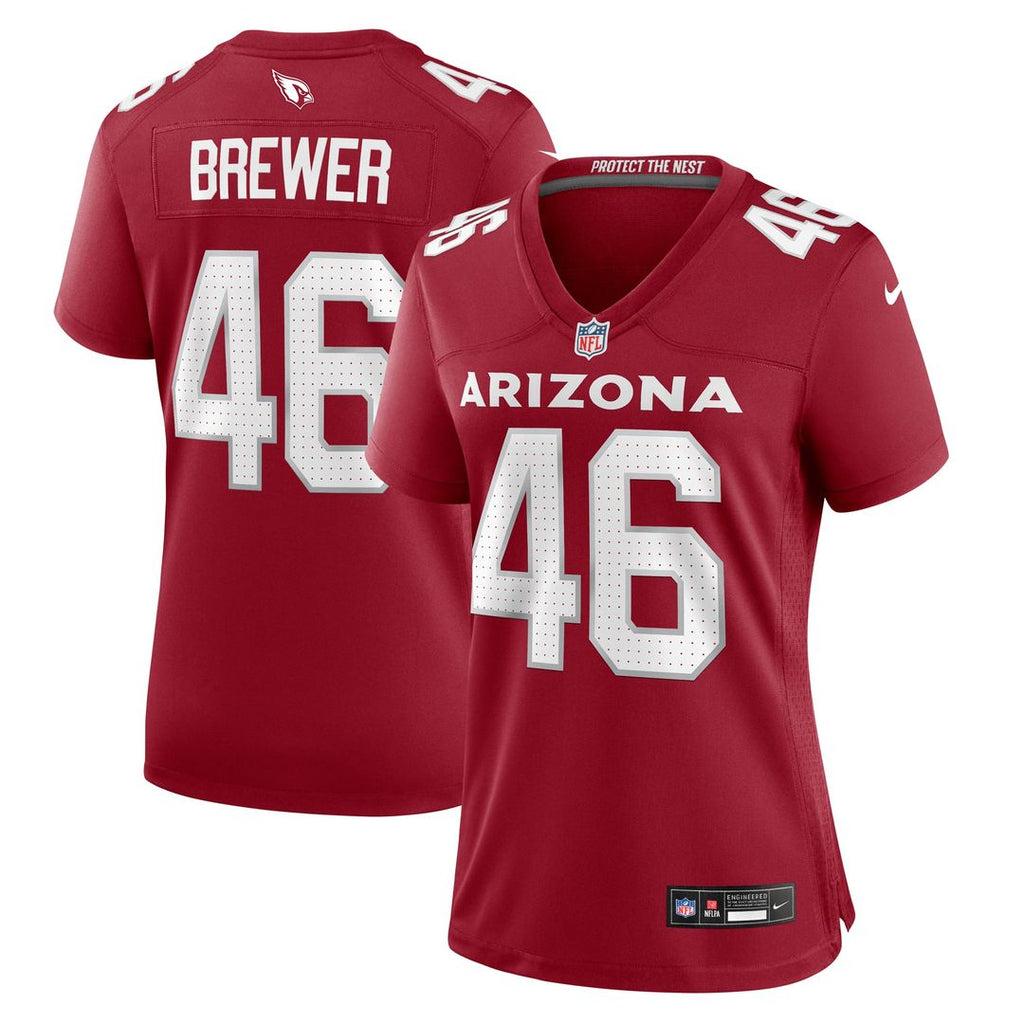 Aaron Brewer Arizona Cardinals Women's Game Jersey - Cardinal