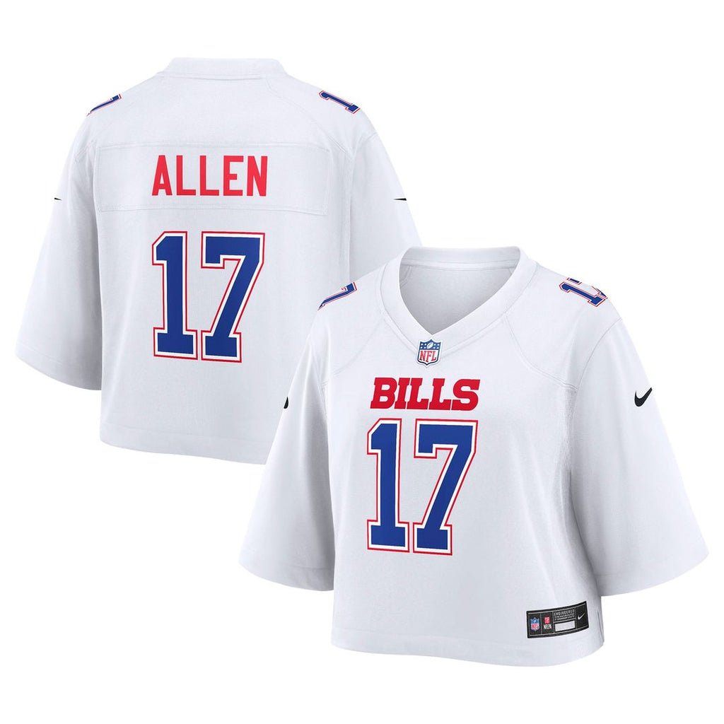 Josh Allen Buffalo Bills Women's Cropped Fashion Game Jersey - White