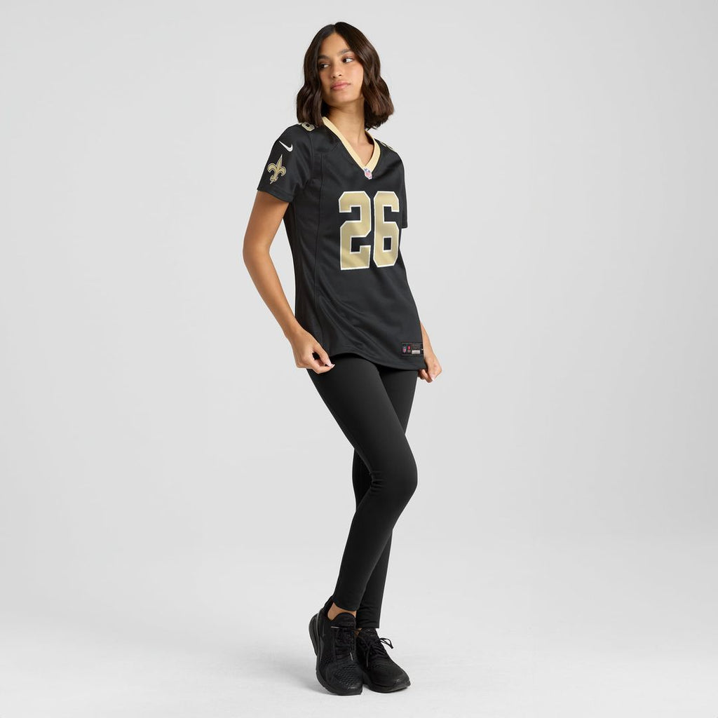 Deuce McAllister New Orleans Saints Women's Game Retired Player Jersey - Black