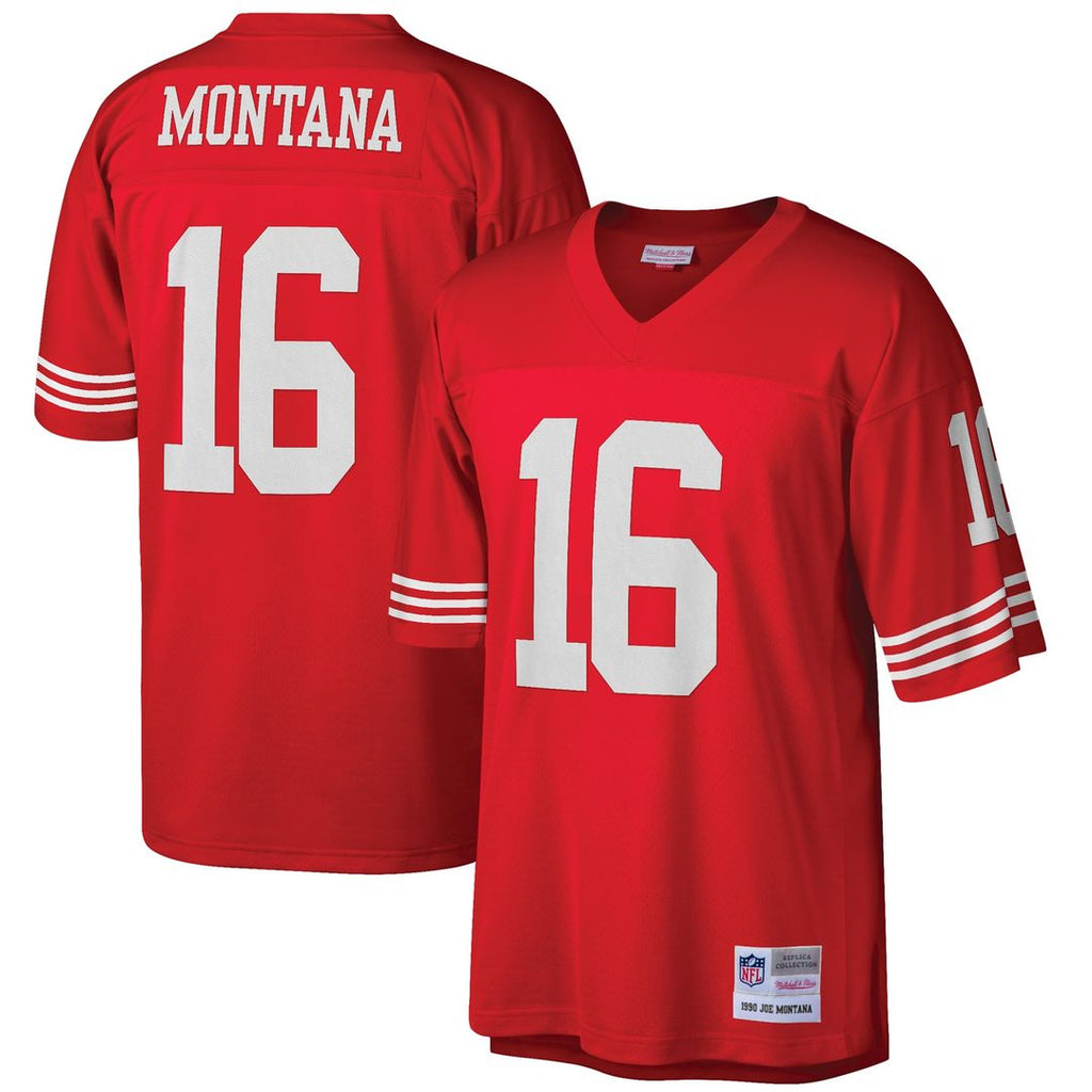 Joe Montana San Francisco 49ers Big & Tall 1990 Retired Player Replica Jersey - Scarlet