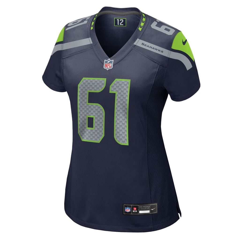 Jalen Sundell Seattle Seahawks Women's Team Game Jersey - College Navy
