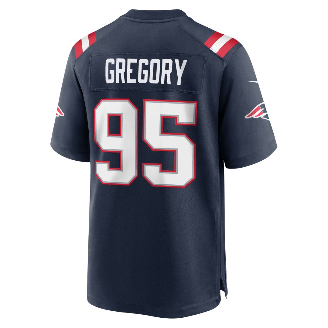 Eric Gregory New England Patriots Team Game Jersey - Navy