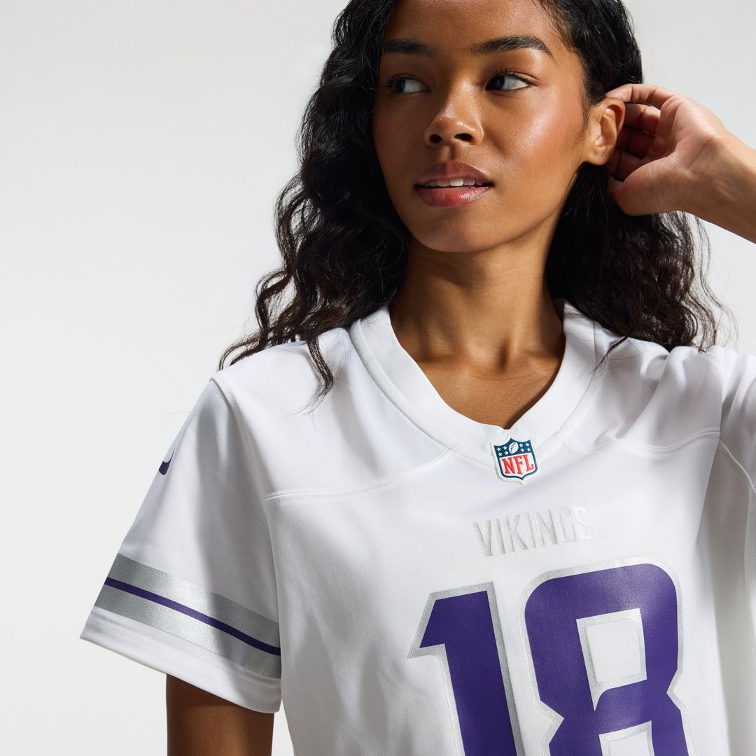 Justin Jefferson Minnesota Vikings Women's Alternate Game Player Jersey - White