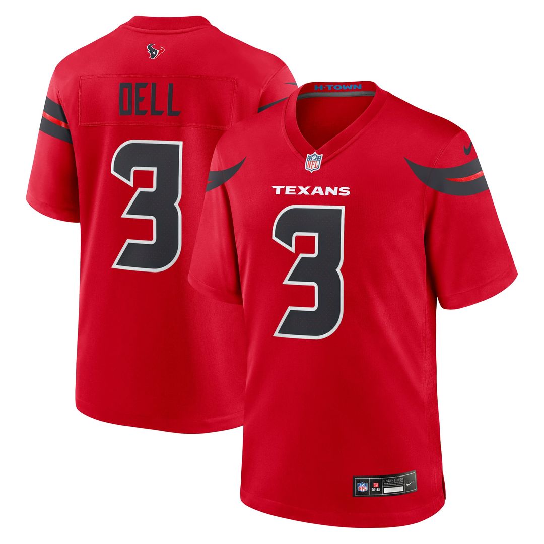 Tank Dell Houston Texans Game Jersey - White