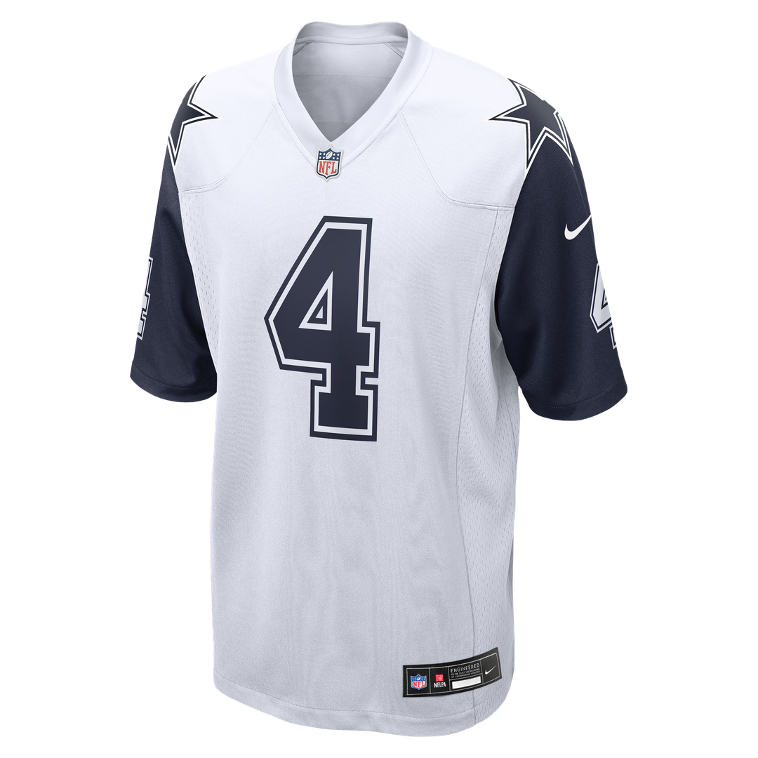 Dak Prescott Dallas Cowboys Alternate Game Team Jersey - White