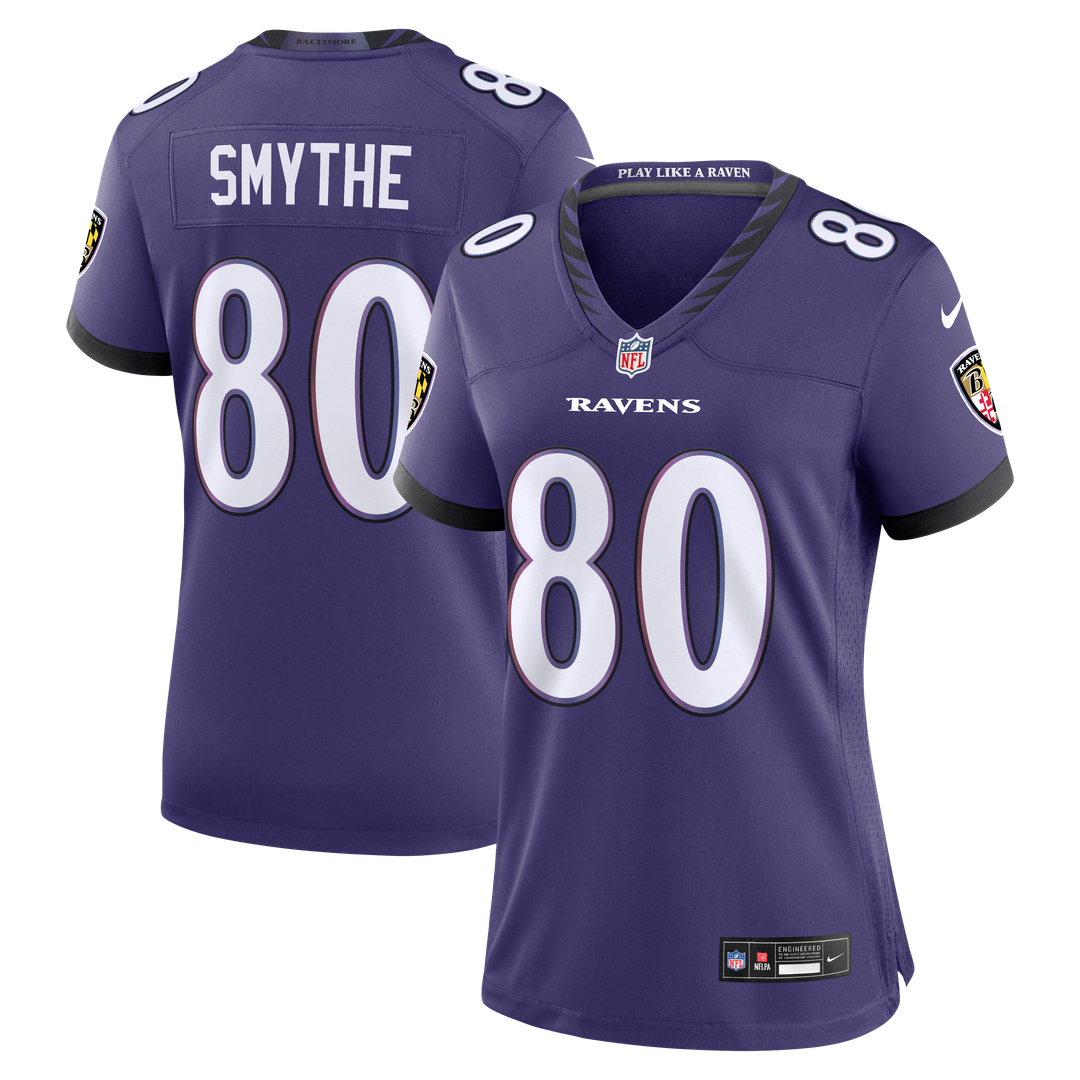 Durham Smythe Baltimore Ravens Women's Team Game Jersey - Purple