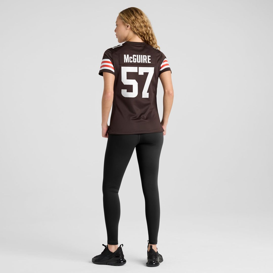 Isaiah McGuire Cleveland Browns Women's Team Game Jersey - Brown