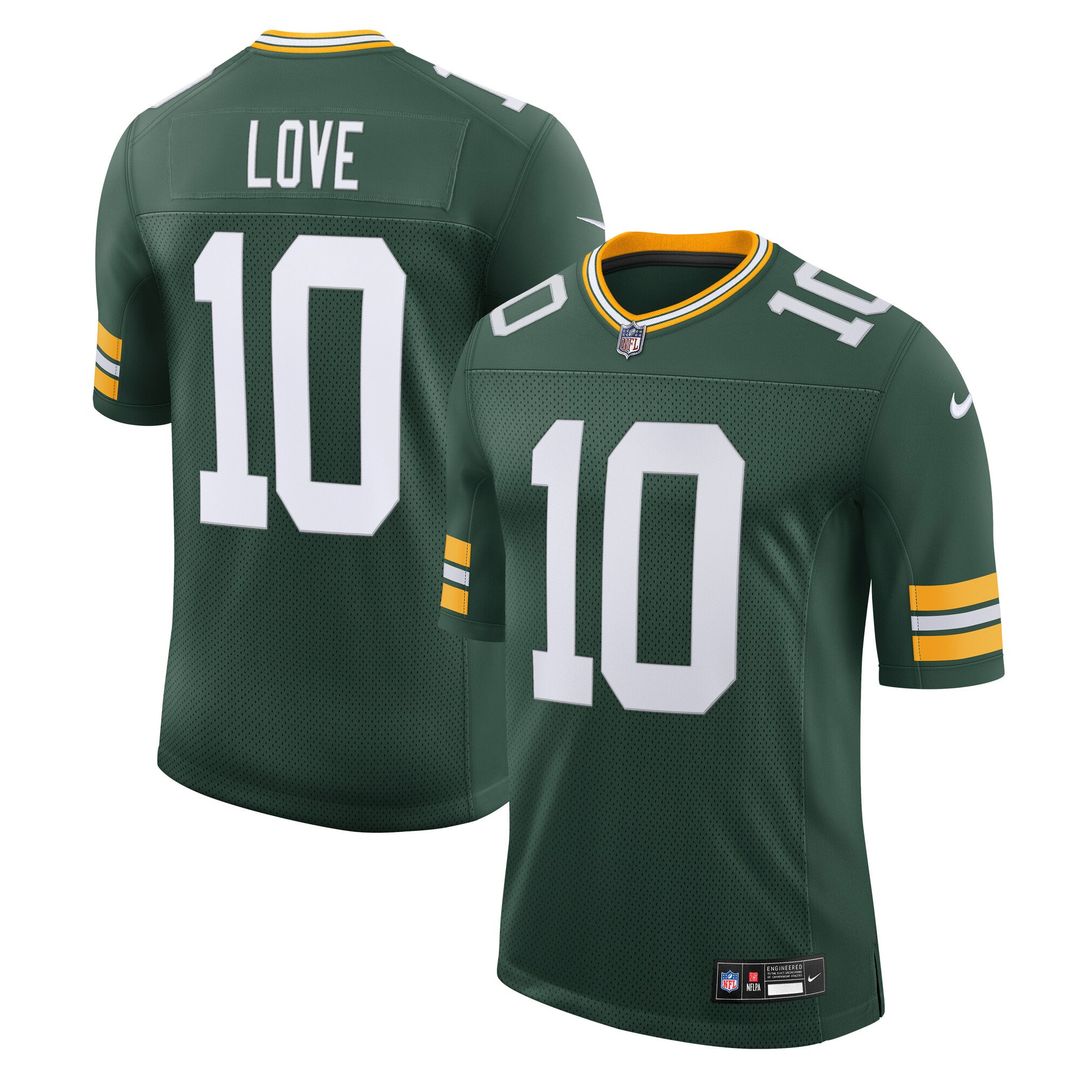 Jordan Love Green Bay Packers Team Vapor Untouchable Limited Jersey - Green