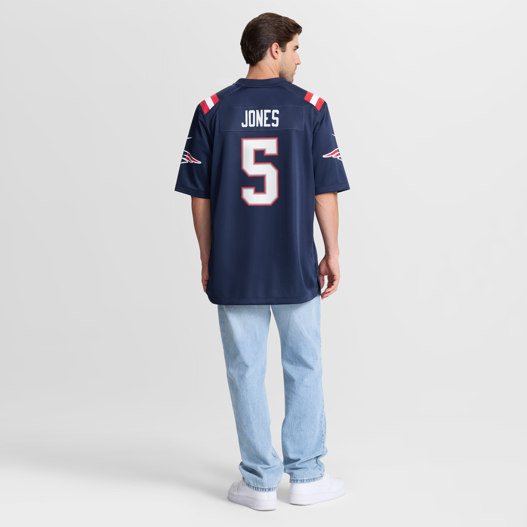 Dre'Mont Jones New England Patriots Team Game Jersey - Navy