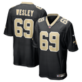 Barry Wesley New Orleans Saints Team Game Jersey - Black