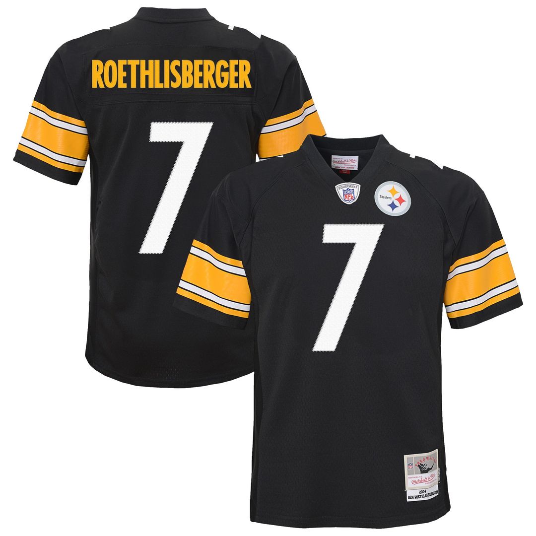 Ben Roethlisberger Pittsburgh Steelers Youth 2004 Legacy Replica Jersey - Black