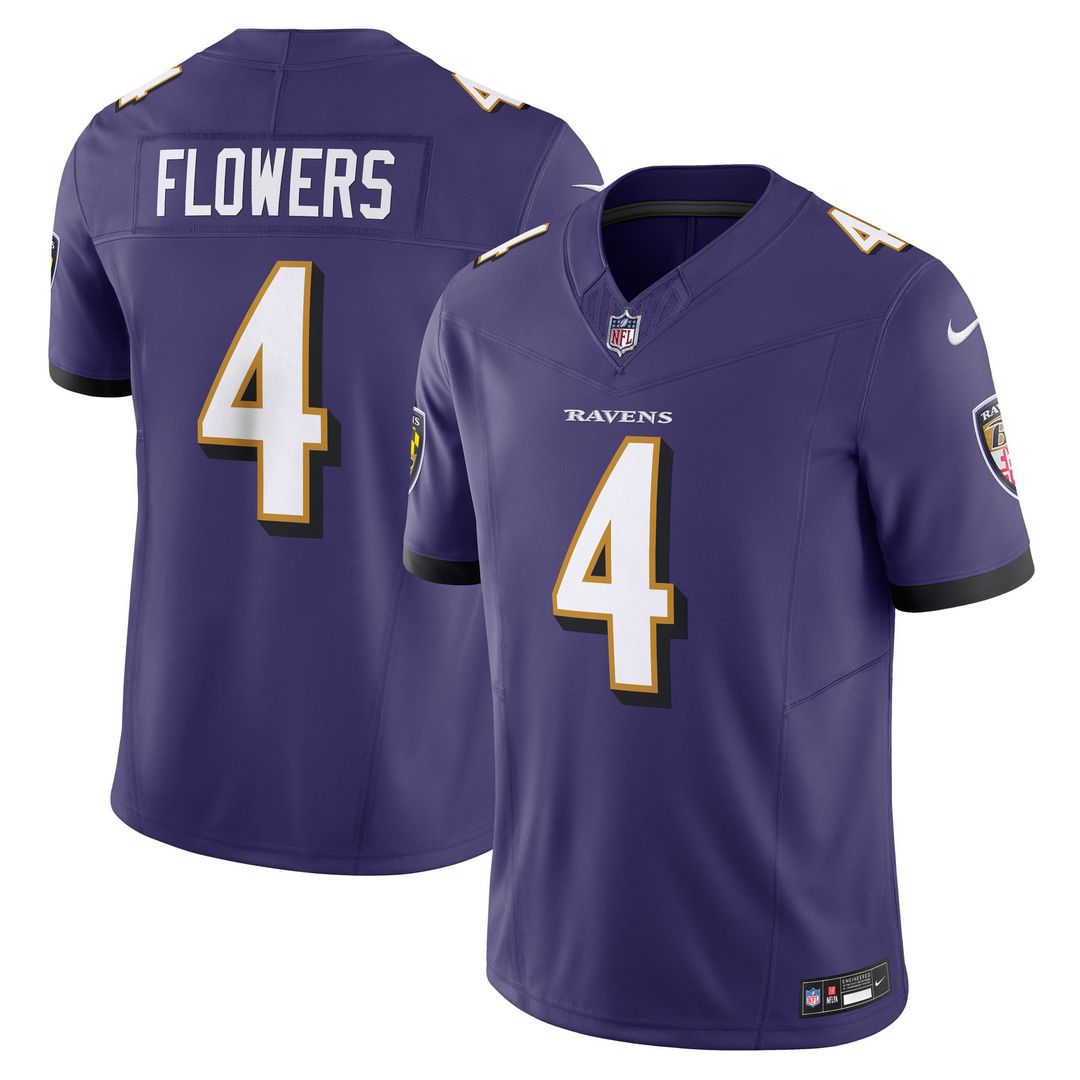 Zay Flowers Baltimore Ravens Vapor F.U.S.E. Limited Jersey - Purple